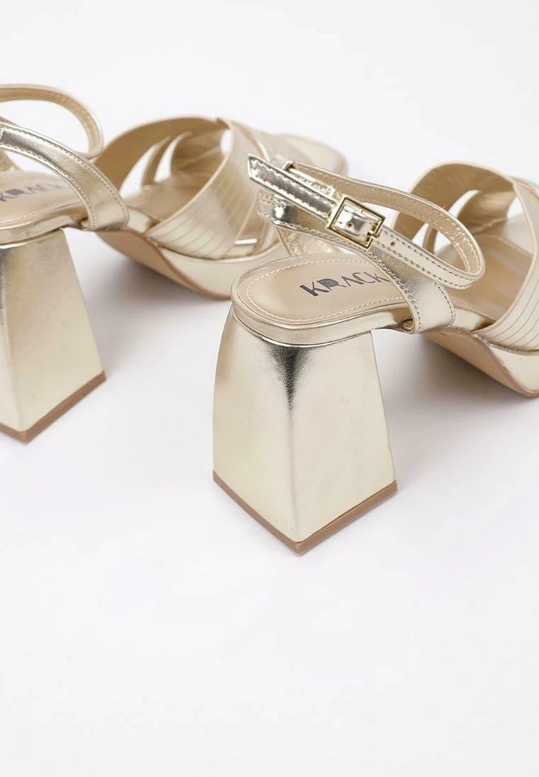 Livs - Sandalias De Tacón - Gold 4 Livs - Sandalias De Tacón - Gold - Imagen 4