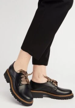 Zapatos Con Cordones - Black