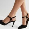 New Look Pointed Toe Stiletto Court- Sandalias - Black