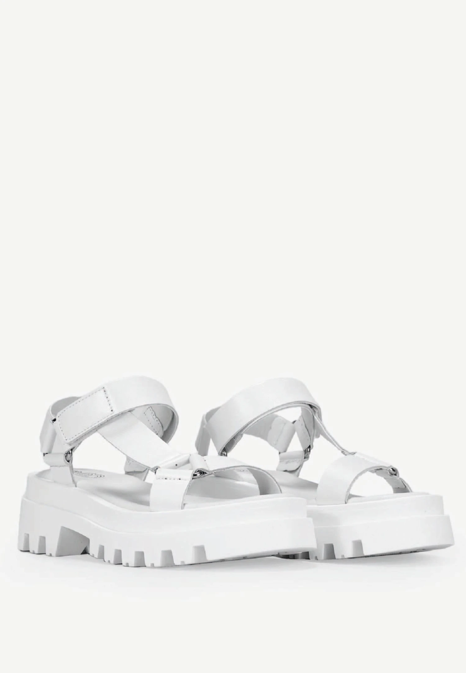 En Con- Sandalias Con Plataforma - Blanco 3 En Con- Sandalias Con Plataforma - Blanco - Imagen 3