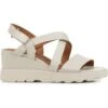 Geox D Spherica Ec6 - Sandalias De Cuña - Off White