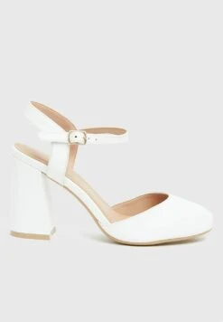 Wide Fit 2 Part Block Court Shoes - Zapatos Altos - White -Outlet Havaianas Tienda 32dbc244678049f3a4c46765d80514f2