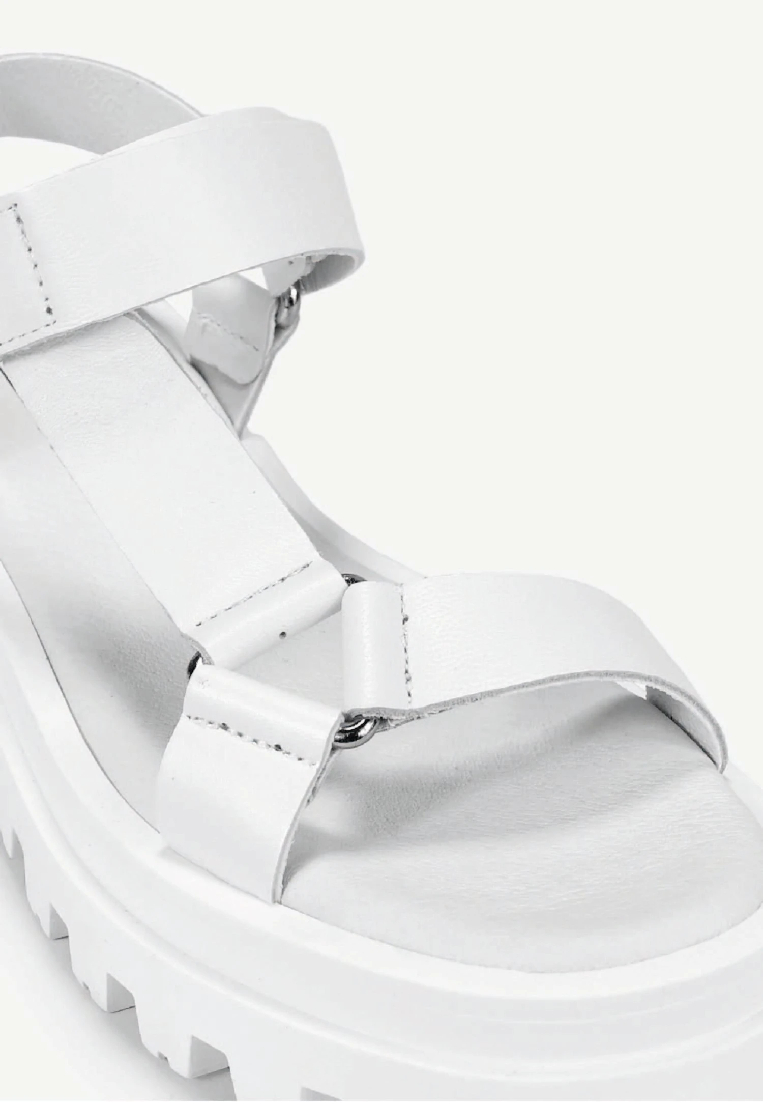 En Con- Sandalias Con Plataforma - Blanco 5 En Con- Sandalias Con Plataforma - Blanco - Imagen 5