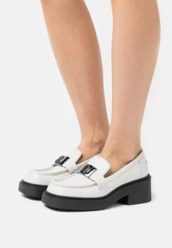 Furla College Loafer- Mocasines - Marshmallow/Nero