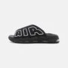 Nike Sportswear Air More Uptempo Slide Unisex - Sandalias Planas - Black/White/Clear