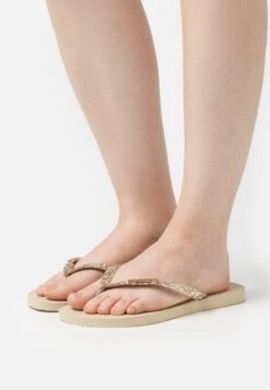 Havaianas Slim Glitter Women - Chanclas De Dedo - Sand Grey