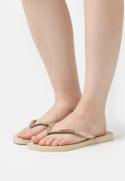 Havaianas Slim Glitter Women - Chanclas De Dedo - Sand Grey