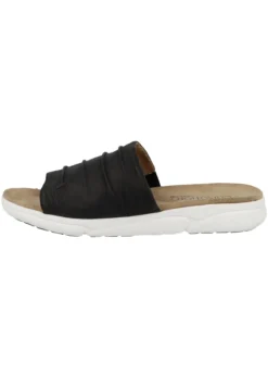 Caprice Sandalias Planas - Black Softnappa