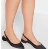 Slingback - Tacones - Black