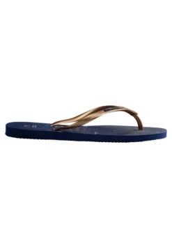 Havaianas Flip Flop Slim Nautical - Chanclas De Dedo - Navy Blue/Rose Gold/White