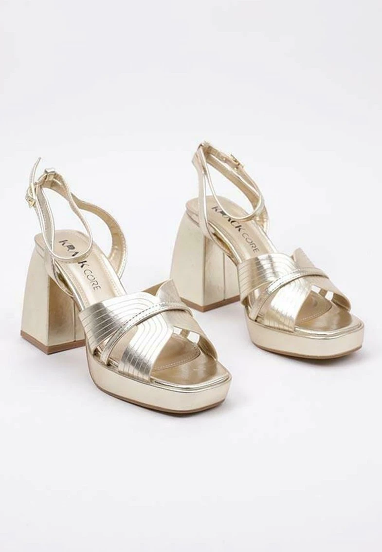 Livs - Sandalias De Tacón - Gold 2 Livs - Sandalias De Tacón - Gold - Imagen 2