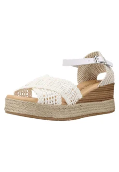 Sandalias De Cuña - White