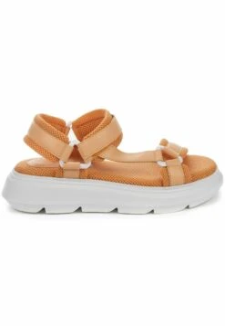 Sandalias Con Plataforma - Orange