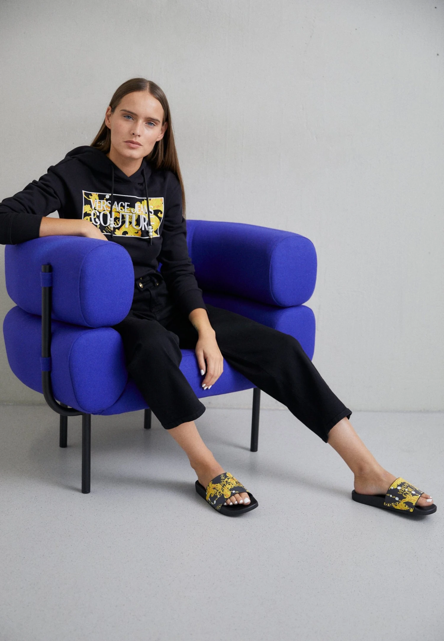 Sandalias Planas - Black/Gold 4 Sandalias Planas - Black/Gold - Imagen 4