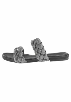 Next Forever Comfort Jewelled Standard - Sandalias Planas - Black