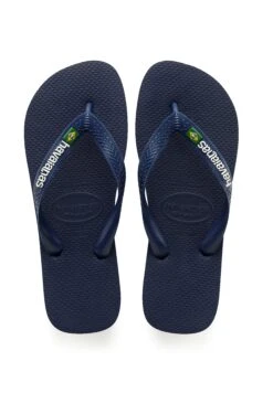 Havaianas Flip Flop Brasil Logo - Chanclas De Dedo - Navy Blue