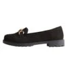 New Look Wide Fit Gold Chain Chunky - Mocasines - Black