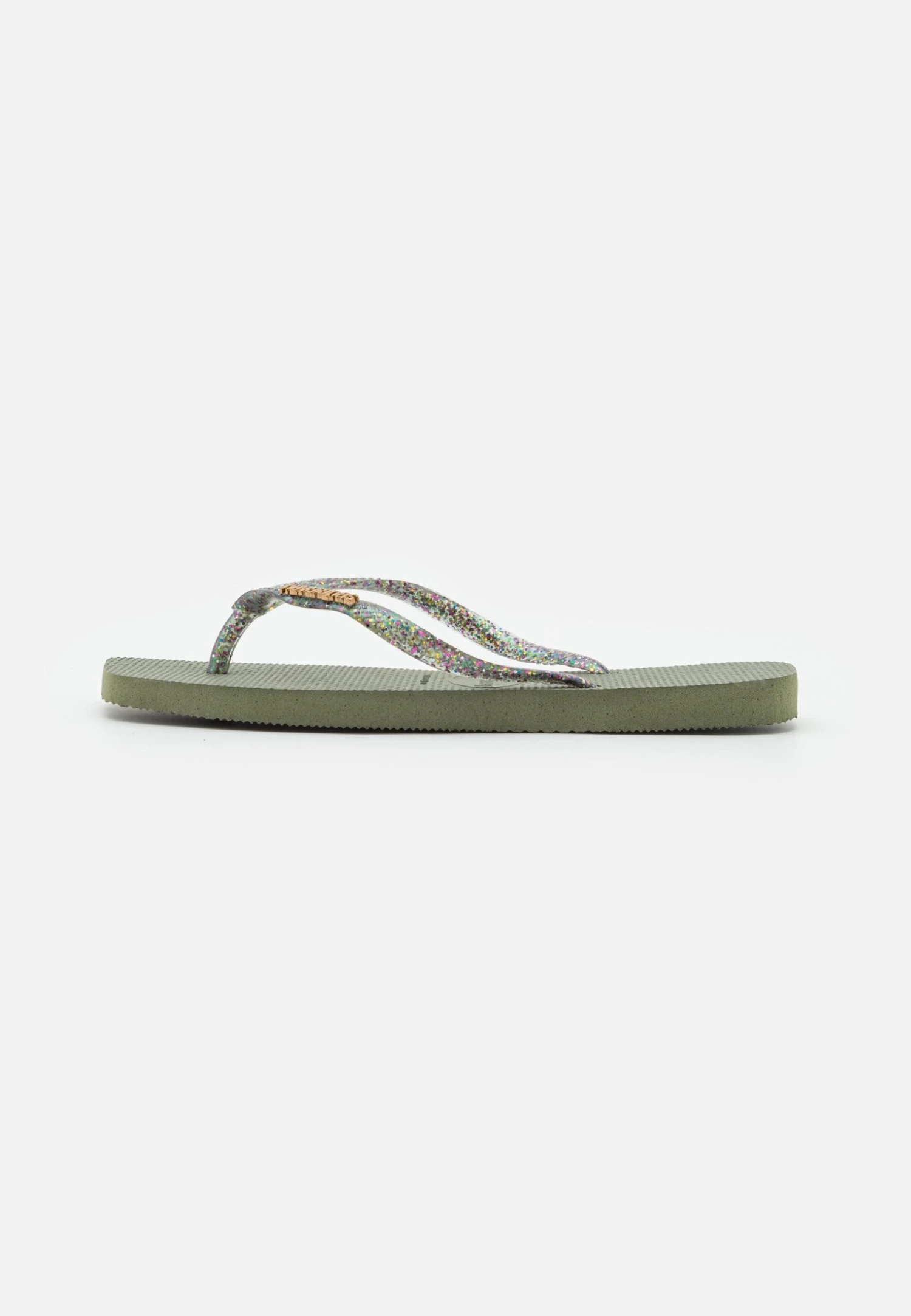 Havaianas Slim Square Logo Metallic - Chanclas De Dedo - Green 2 Havaianas Slim Square Logo Metallic - Chanclas De Dedo - Green - Imagen 2