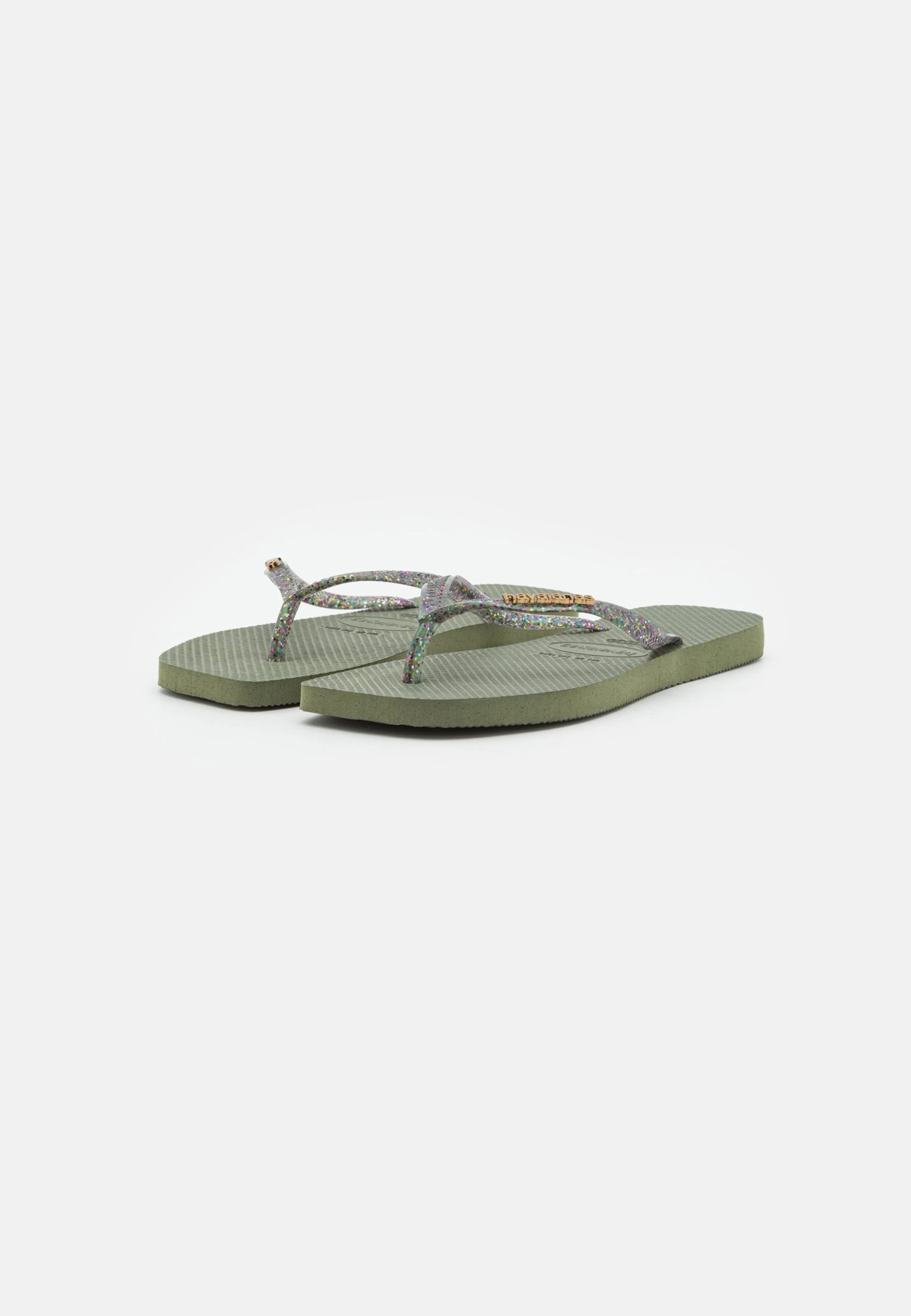 Havaianas Slim Square Logo Metallic - Chanclas De Dedo - Green 3 Havaianas Slim Square Logo Metallic - Chanclas De Dedo - Green - Imagen 3