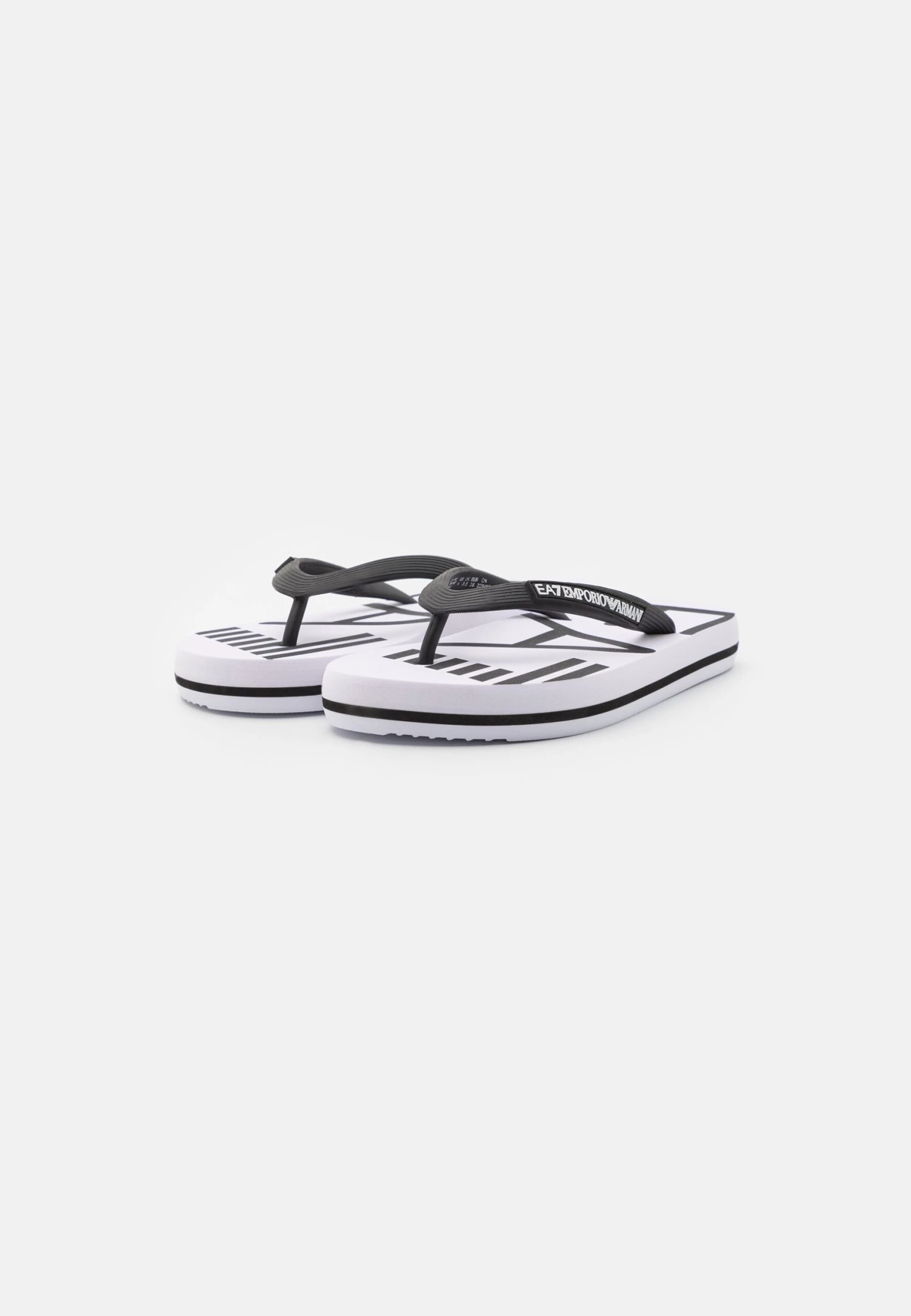EA7 Emporio Armani Water Sports Oversize Logo Unisex - Sandalias De Dedo - White/Black 2 EA7 Emporio Armani Water Sports Oversize Logo Unisex - Sandalias De Dedo - White/Black - Imagen 2