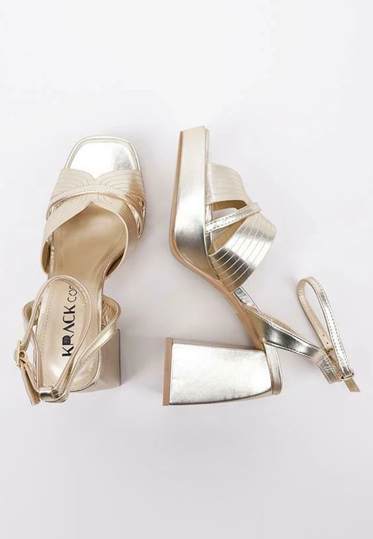 Livs - Sandalias De Tacón - Gold 3 Livs - Sandalias De Tacón - Gold - Imagen 3