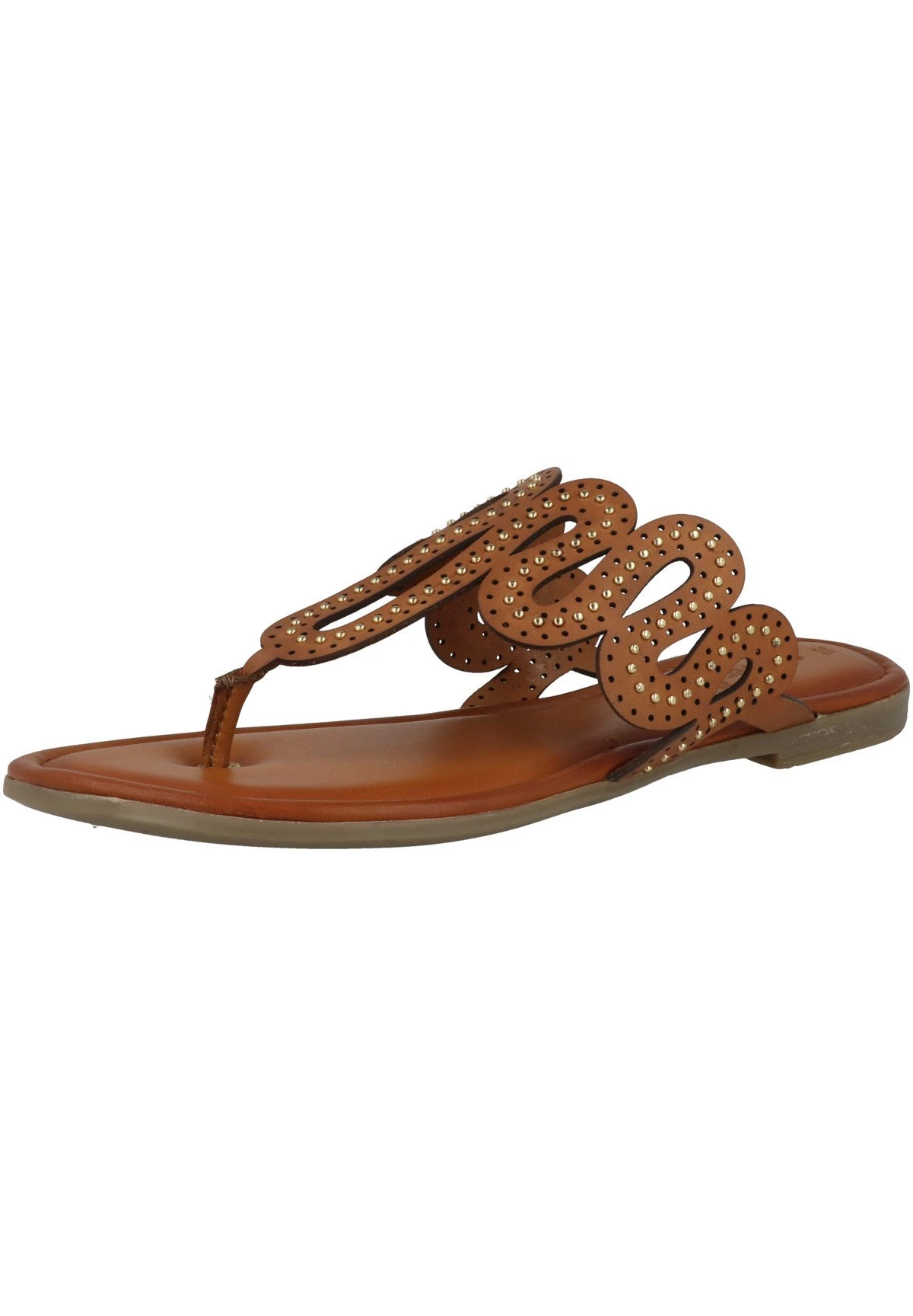 S.Oliver Sandalias Planas - Cognac 2 S.Oliver Sandalias Planas - Cognac - Imagen 2