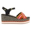 Gioseppo Con Cintas De Colores Y Plataform - Sandalias Con Plataforma - Black