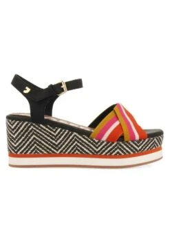 Gioseppo Con Cintas De Colores Y Plataform - Sandalias Con Plataforma - Black