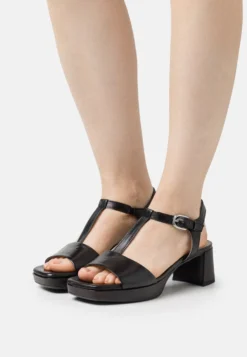 Gabor Comfort Sandalias Con Plataforma - Schwarz