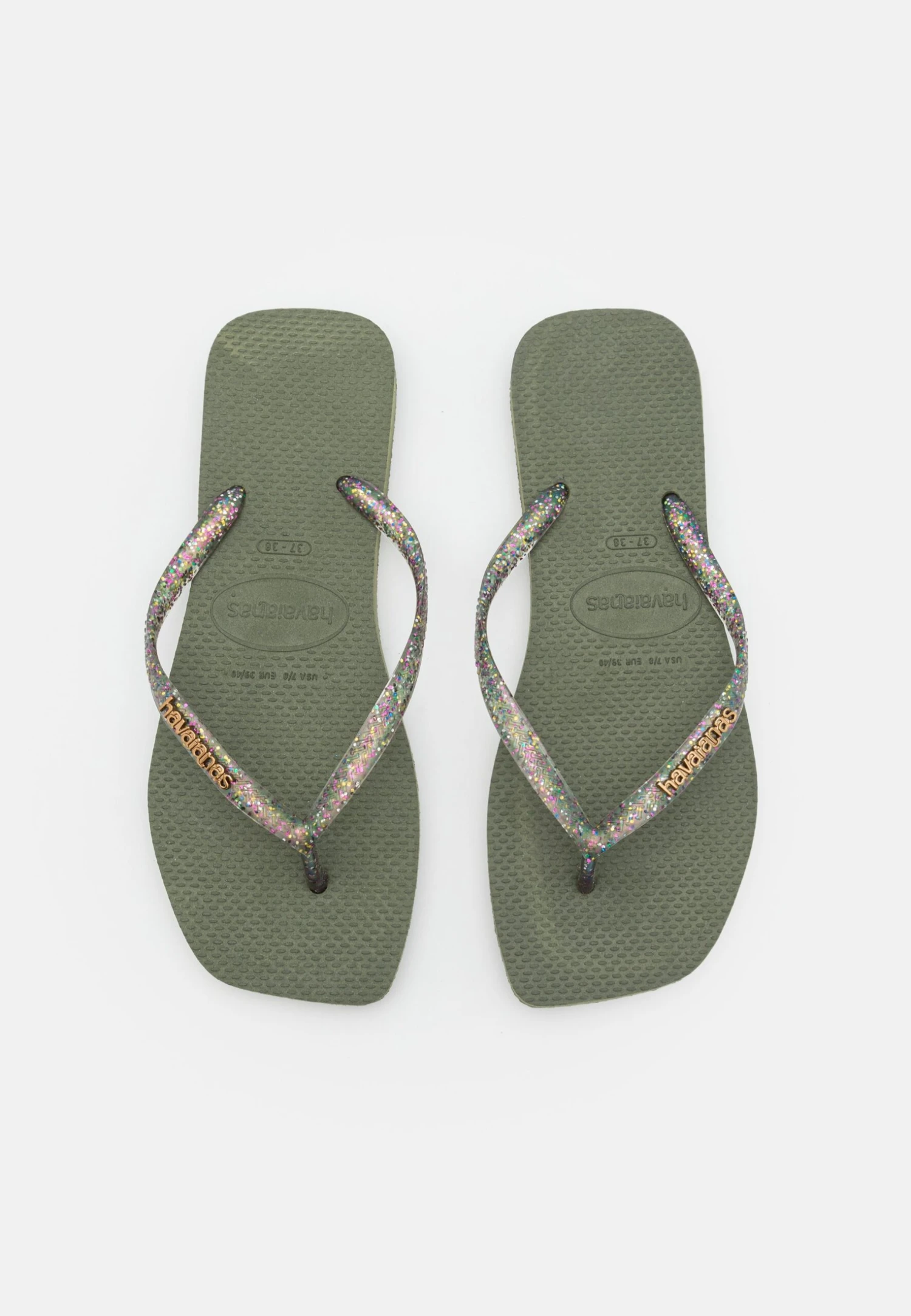 Havaianas Slim Square Logo Metallic - Chanclas De Dedo - Green 6 Havaianas Slim Square Logo Metallic - Chanclas De Dedo - Green - Imagen 6