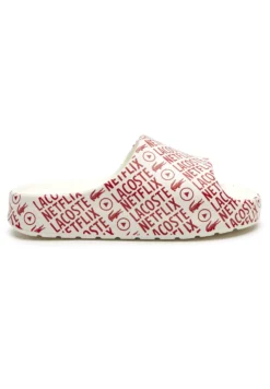 Lacoste X Netflix - Chanclas De Baño - White/Red