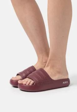 Adidas Originals Adilette Ayoon W - Chanclas De Baño - Shadow Red/White