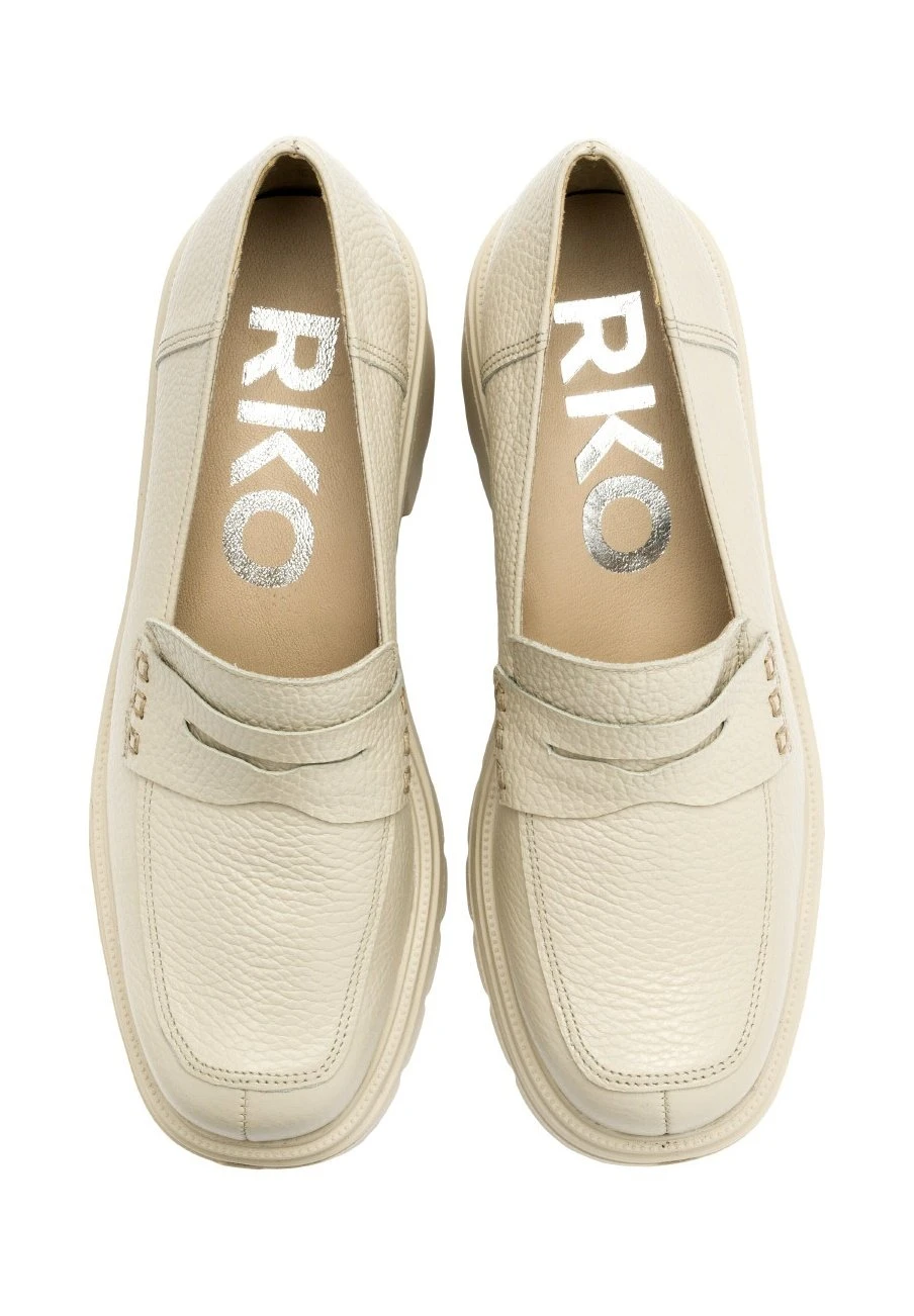 Mocasines - Kremowy 3 Mocasines - Kremowy - Imagen 3