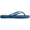 Havaianas Flip Flop Square Logo Metallic - Chanclas De Dedo - Comfy Blue
