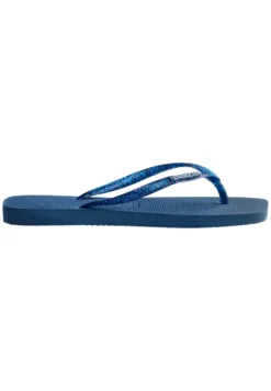 Havaianas Flip Flop Square Logo Metallic - Chanclas De Dedo - Comfy Blue