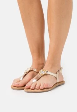 Tamaris Sandalias De Dedo - Light Gold