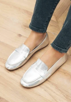 Next Slim Loafers - Mocasines - Silver