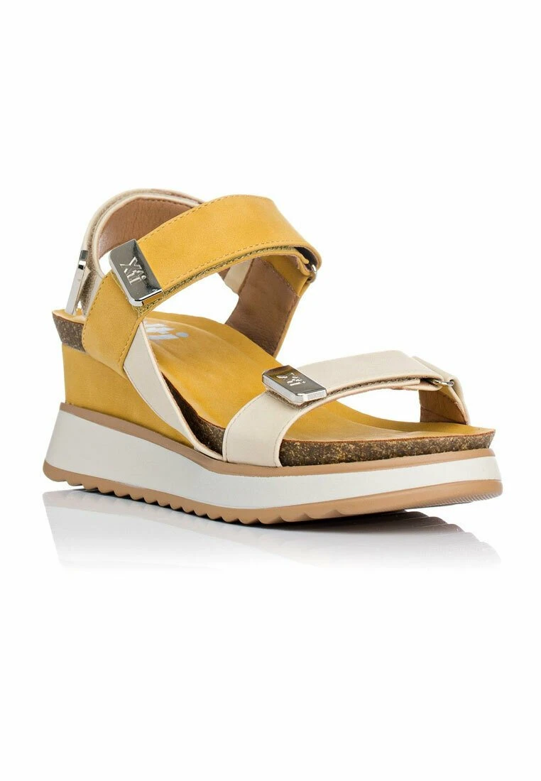 Xti Sandalias Con Plataforma - Mustard Yellow 2 Xti Sandalias Con Plataforma - Mustard Yellow - Imagen 2