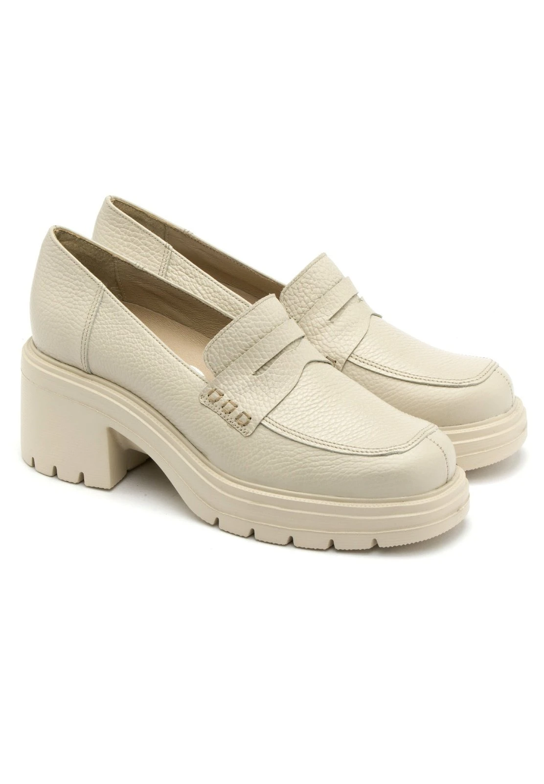 Mocasines - Kremowy 2 Mocasines - Kremowy - Imagen 2