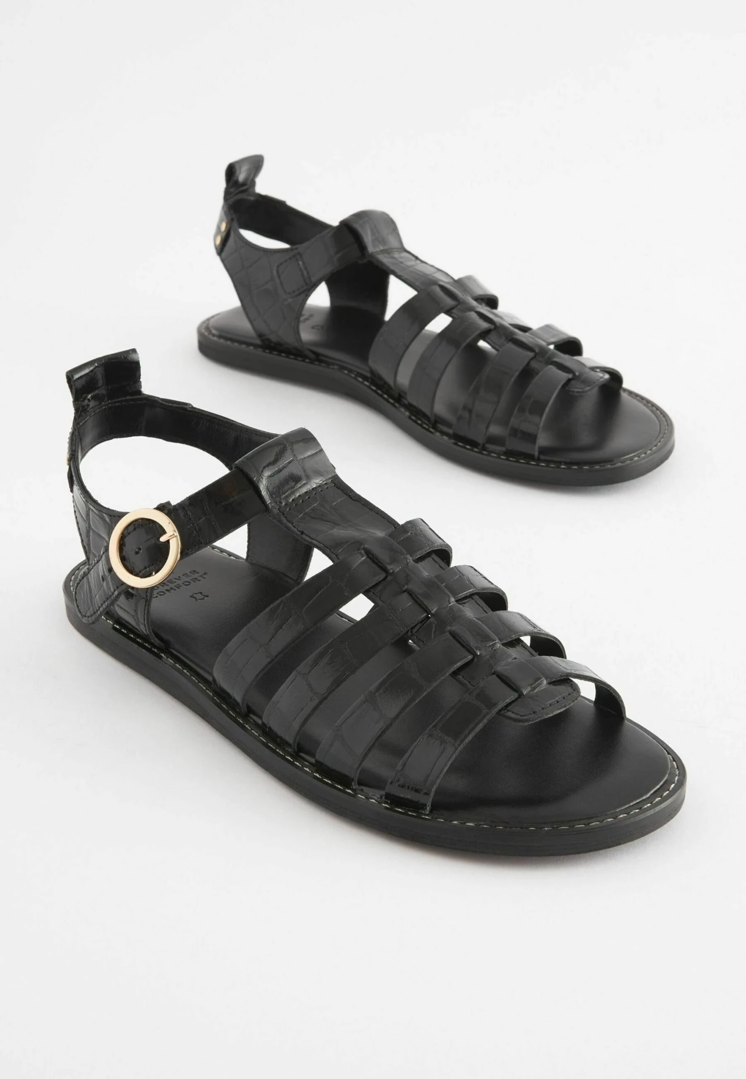 Next Forever Comfort Round Toe Gladiator Standard - Sandalias - Black 3 Next Forever Comfort Round Toe Gladiator Standard - Sandalias - Black - Imagen 3